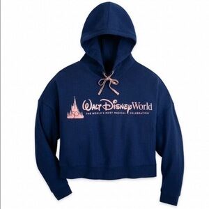 Disney Dark Blue Hoodie with Pink Accents